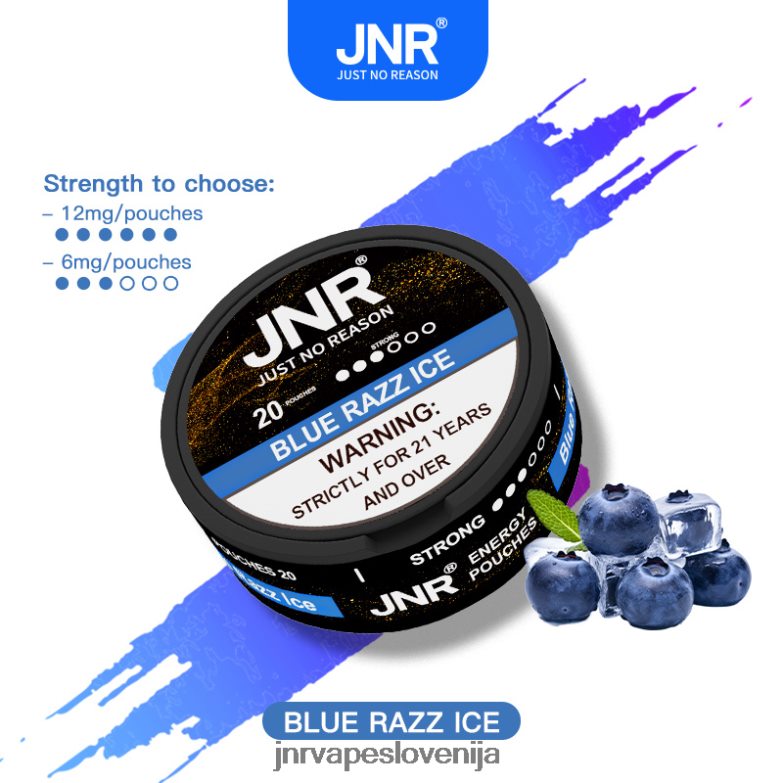 jnr energijske vrečke - JNR Vape Flavours XBFH8L104 modri razz led