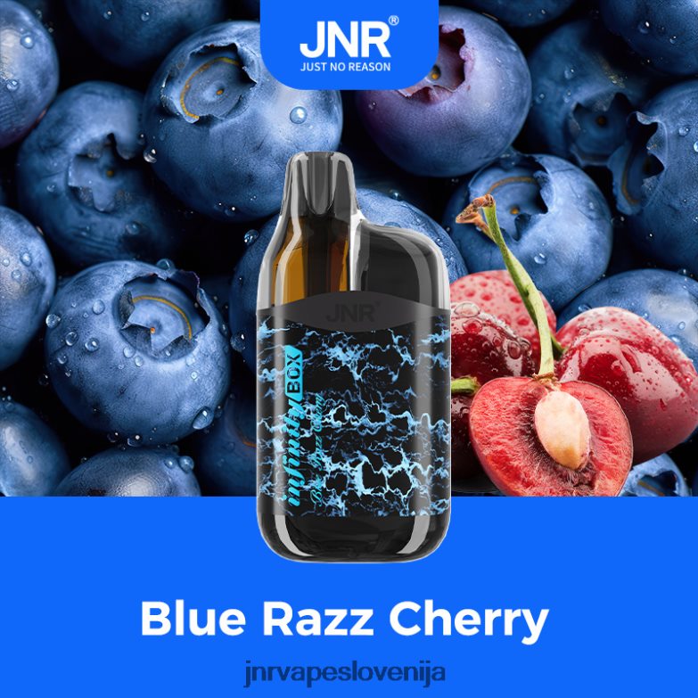 jnr infinity box - JNR Vape XBFH8L77 modra razz češnja