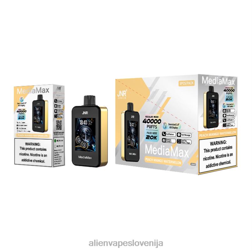 JNR Vape Slovenija breskev mango lubenica | JNR MediaMax 40k puff PZ0PJ15