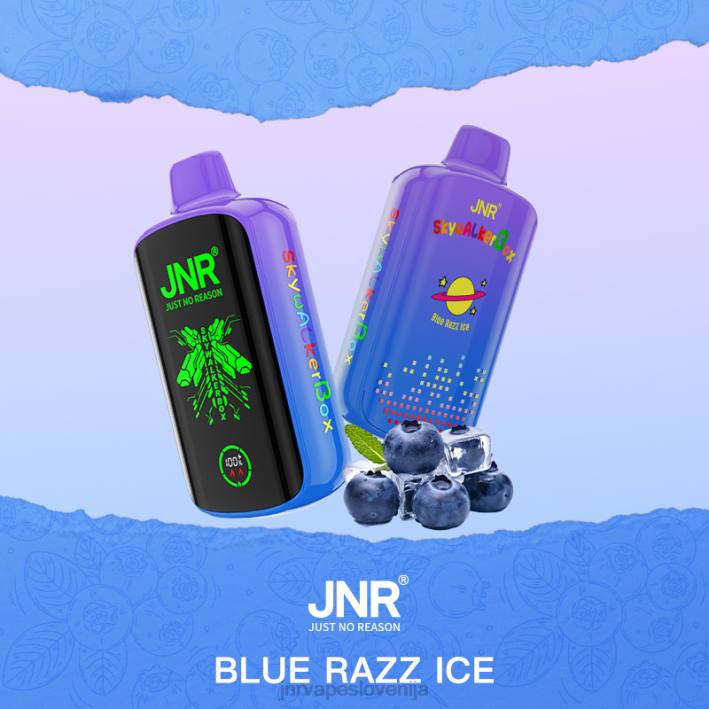 JNR SKYWALKER škatla | JNR Vapes Website modri razz led N0NT40