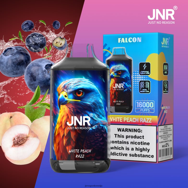 jnr sokol - JNR Vape Nicotine Content XBFH8L196 bela breskev razz
