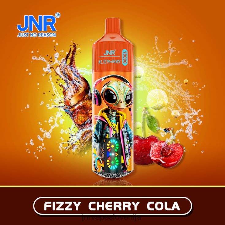 JNR ALIEN max - JNR Vape Nicotine Content FVL84F36 gazirana češnjeva kola