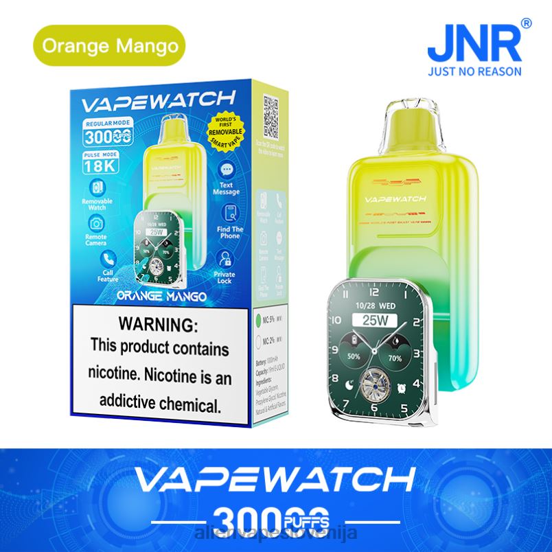JNR Vape Ljubljana pomarančni mango | JNR vape ura PZ0PJ2