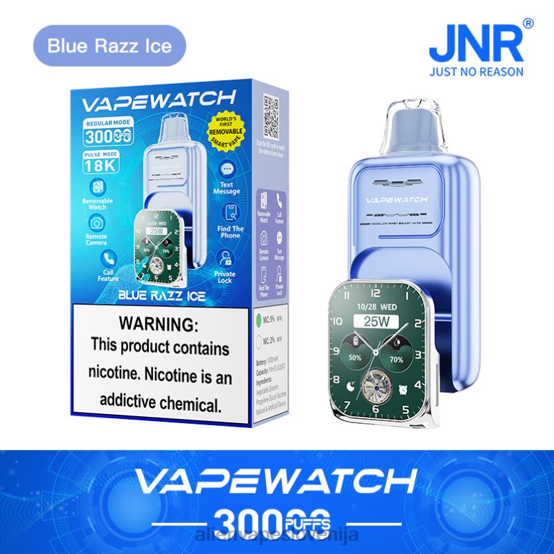 JNR Vape Pods modri razz led | JNR vape ura PZ0PJ11