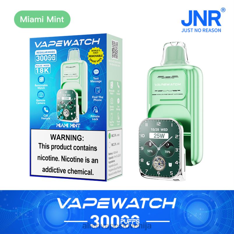 JNR Vape Slovenija miami mint | JNR vape ura PZ0PJ8